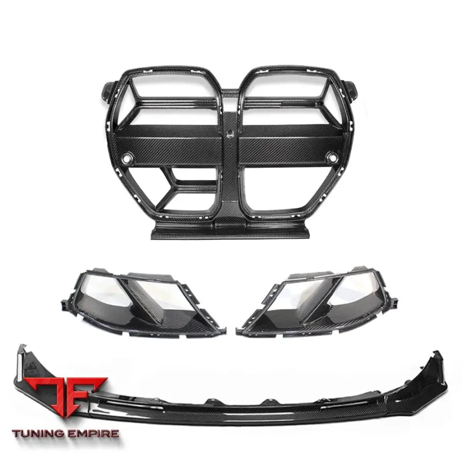 BMW M3/M4 G80/G81/G82/G83 CARBON FIBRE FRONT END KIT - V5 WITH ACC - CT CARBON