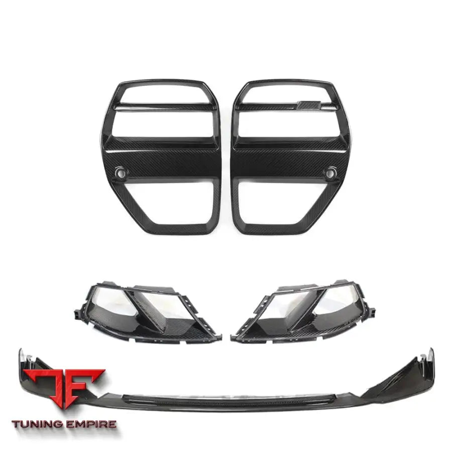 BMW M3/M4 G80/G81/G82/G83 CARBON FIBRE FRONT END PACK - V6 WITH ACC - CT CARBON