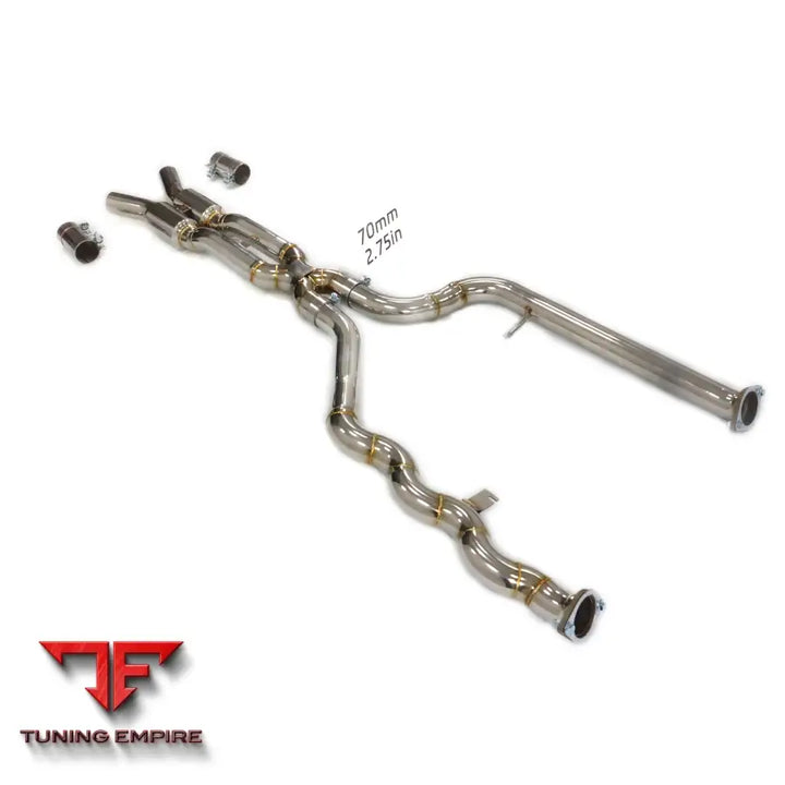 BMW M3 M4 G80 G82 STAINLESS RAZOR EXHAUST TWIST TUBE MIDPIPE