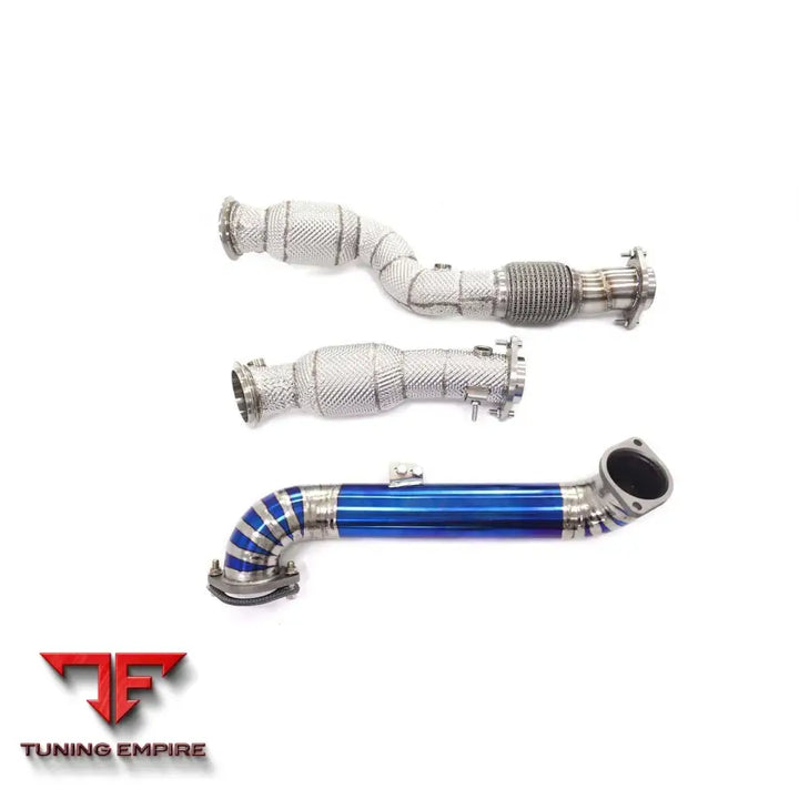 BMW M3 M4 G80 G82 TITANIUM RAZOR EXHAUST DOWNPIPE RESONANT TUBE