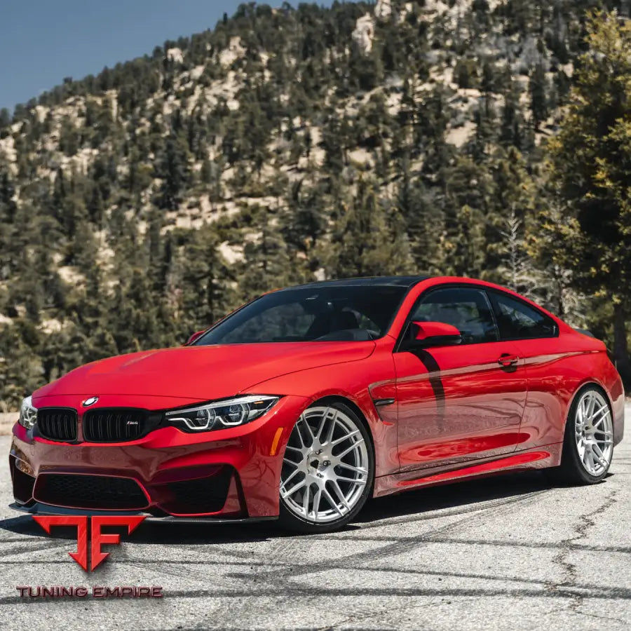 BMW M4 CS BLAQUE DIAMOND BD-F12 BRUSHED SILVER WHEELS