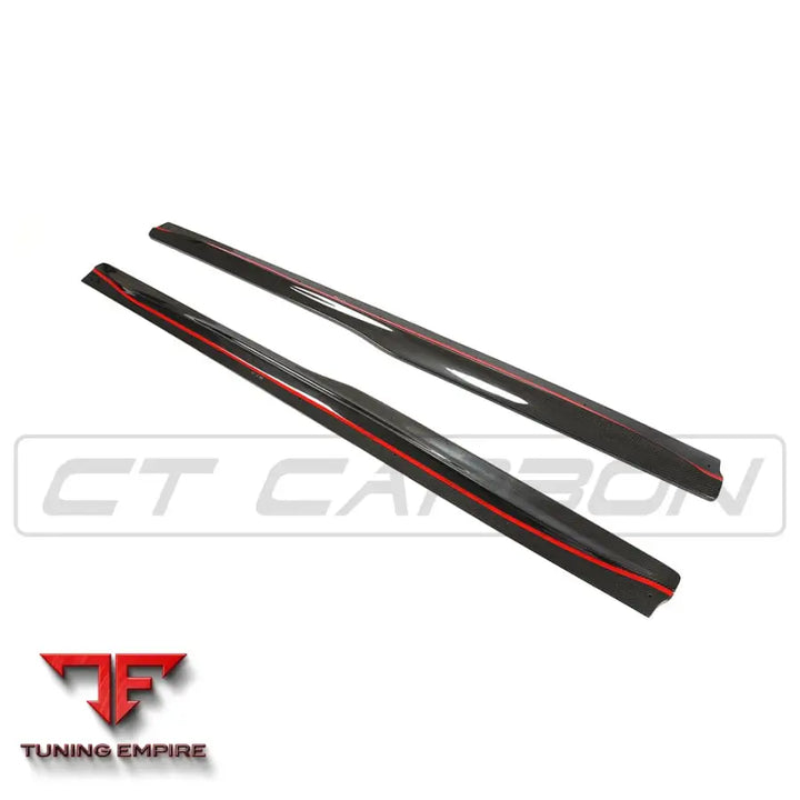 BMW M4 (F82 F83) CARBON FIBRE SIDE SKIRTS - PS STYLE - CT CARBON