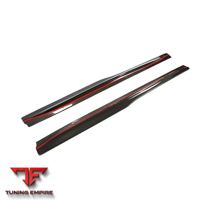 BMW M4 (F82 F83) CARBON FIBRE SIDE SKIRTS - PS STYLE - CT CARBON