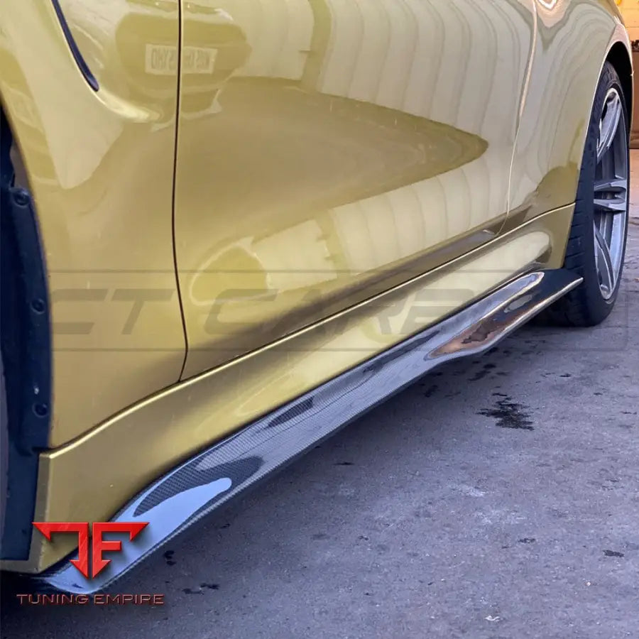 BMW M4 (F82 F83) CARBON FIBRE SIDE SKIRTS - PS STYLE - CT CARBON