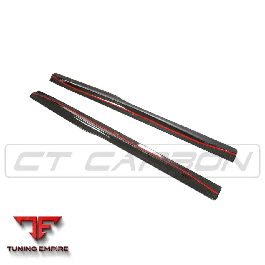 BMW M4 (F82 F83) CARBON FIBRE SIDE SKIRTS - PS STYLE - CT CARBON