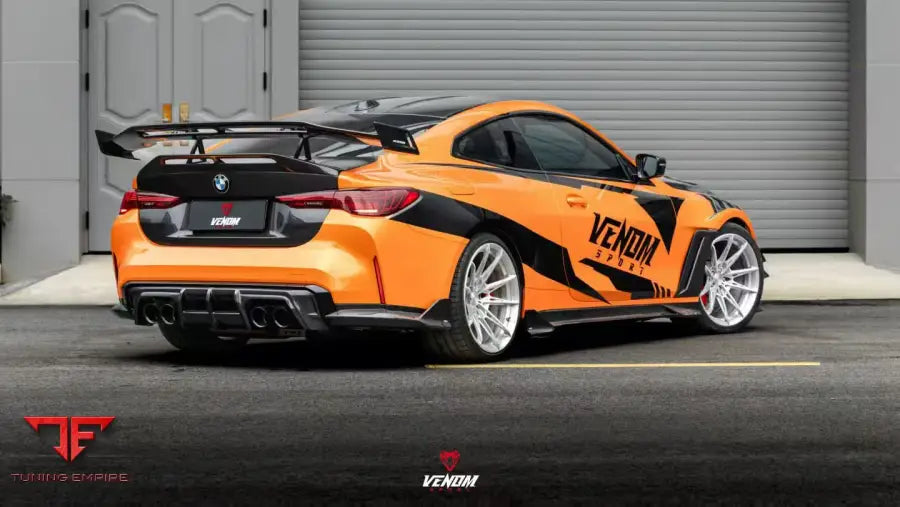 BMW M4 G82 G83 2021-ON VENOM SPORT SERIES REAR DIFFUSER & CANARDS - Rear Diffuser