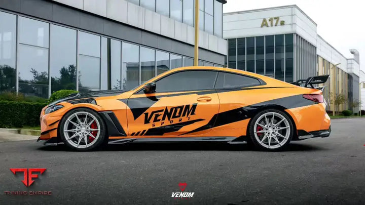 BMW M4 G82 G83 DRY PRE-PREG CARBON VENOM SPORT SERIES SIDE SKIRTS - Side Skirts