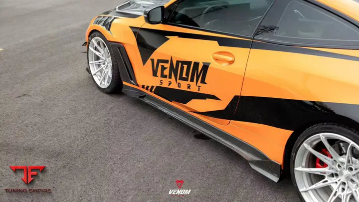 BMW M4 G82 G83 DRY PRE-PREG CARBON VENOM SPORT SERIES SIDE SKIRTS - Side Skirts