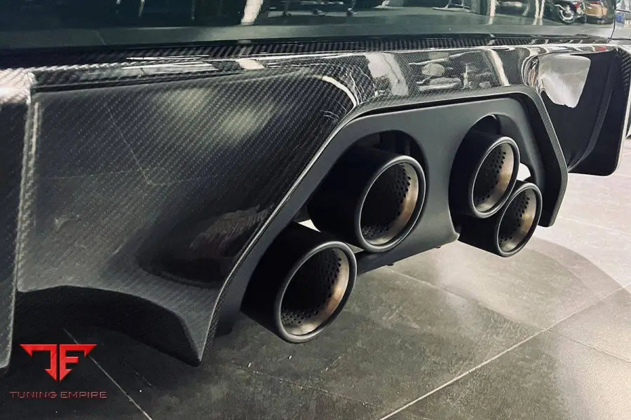 Bmw M4 G82 & G83 Mp Style Carbon Fiber Middle Rear Lip With Caps Bsd