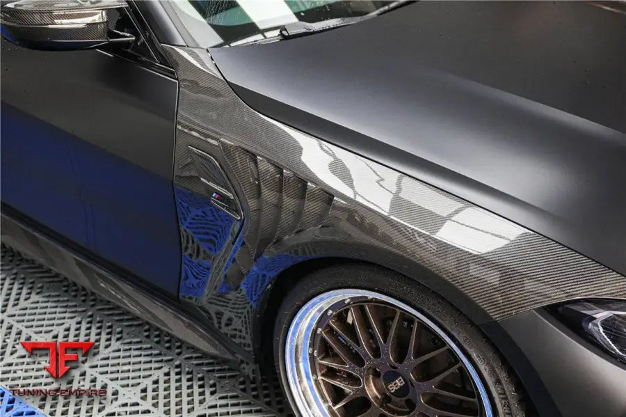 Bmw M4 G82 & G83 Mp Style Carbon Fiber Middle Rear Lip With Caps Bsd