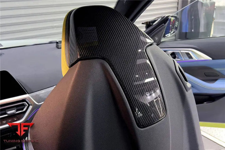 Bmw M4M3 G82/G83/G80 Oe Style Carbon Fiber Up Seat-Back Cover Bsd