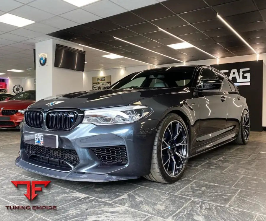 BMW M5 F90 2017-2020 PRE LCI CARBON FIBRE SPLITTER - V7 - CT CARBON