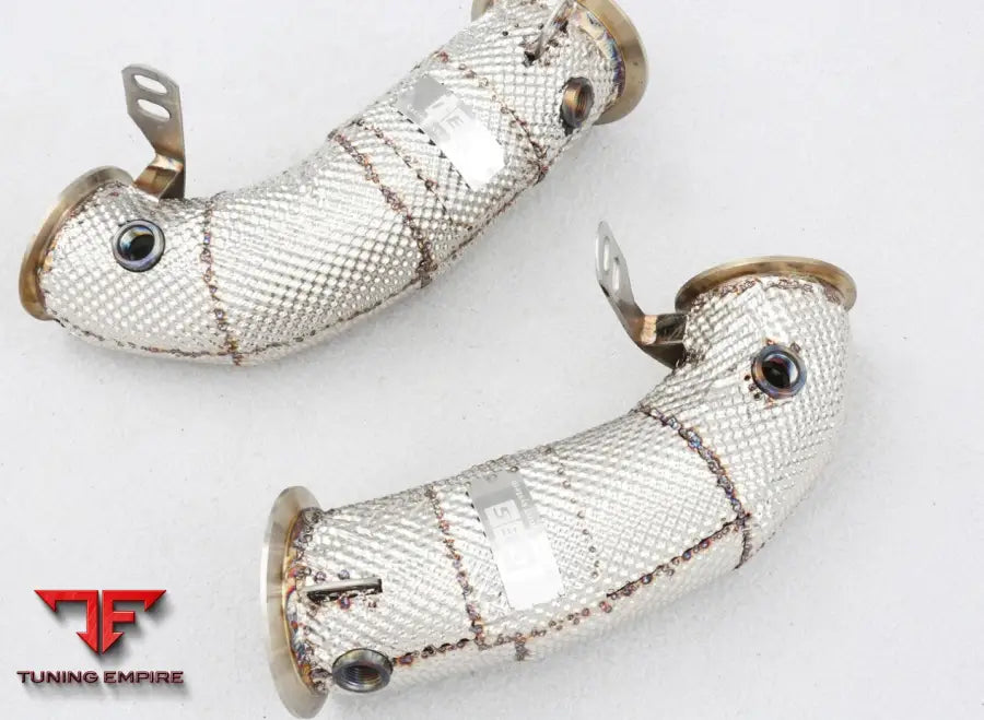 Bmw M5 F90 All Ss304 Catless Downpipe With Heat Shield Exhaust System