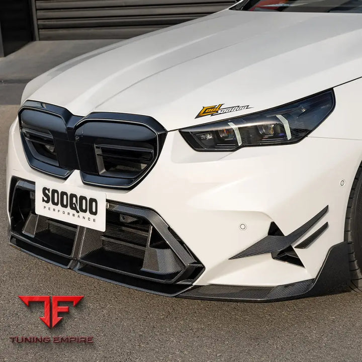 BMW M5 G90 FRONT LIP IN PREPREG CARBON FIBRE (V2) - Carbon Fibre Parts