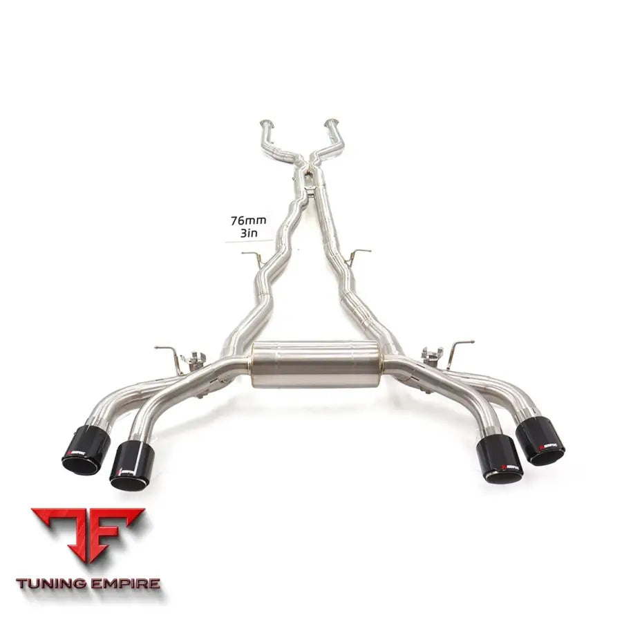 BMW M5 G90 STAINLESS STEEL CATBACK RAZOR EXHAUST WITH MUFFLER VALVE