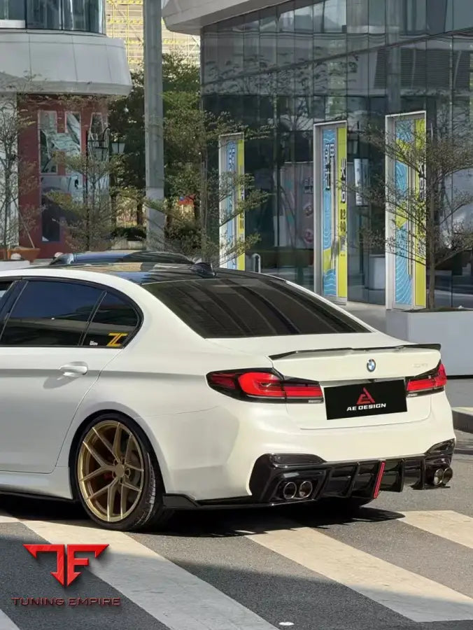 BMW M5 F90 AE rear diffuser and canards