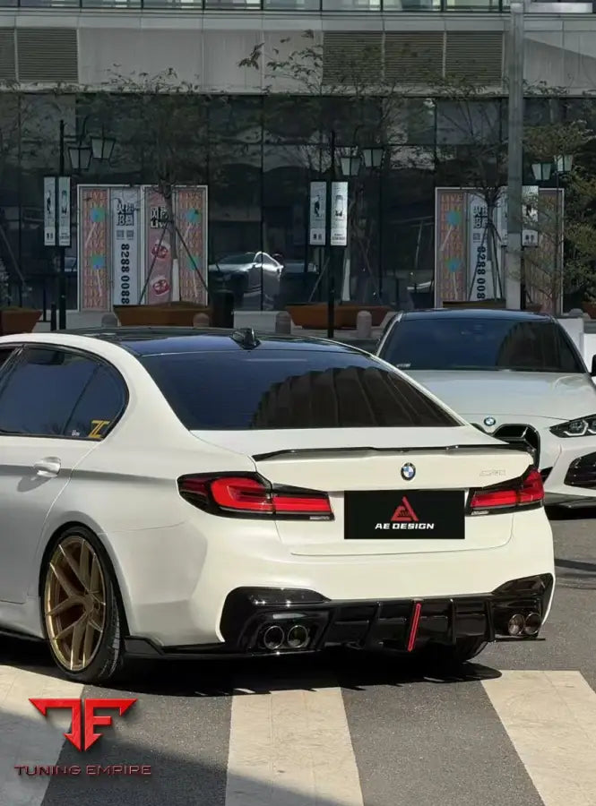 BMW M5 F90 AE rear diffuser and canards