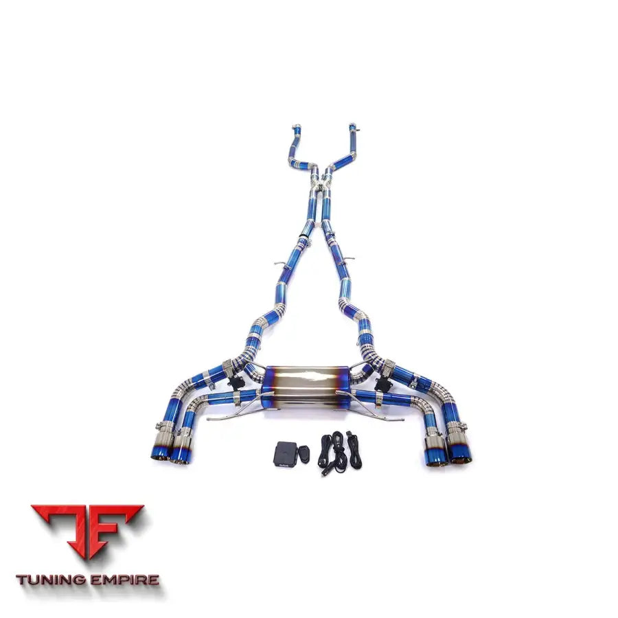 BMW M550i G30 TITANIUM CATBACK RAZOR EXHAUST WITH MUFFLER VALVE