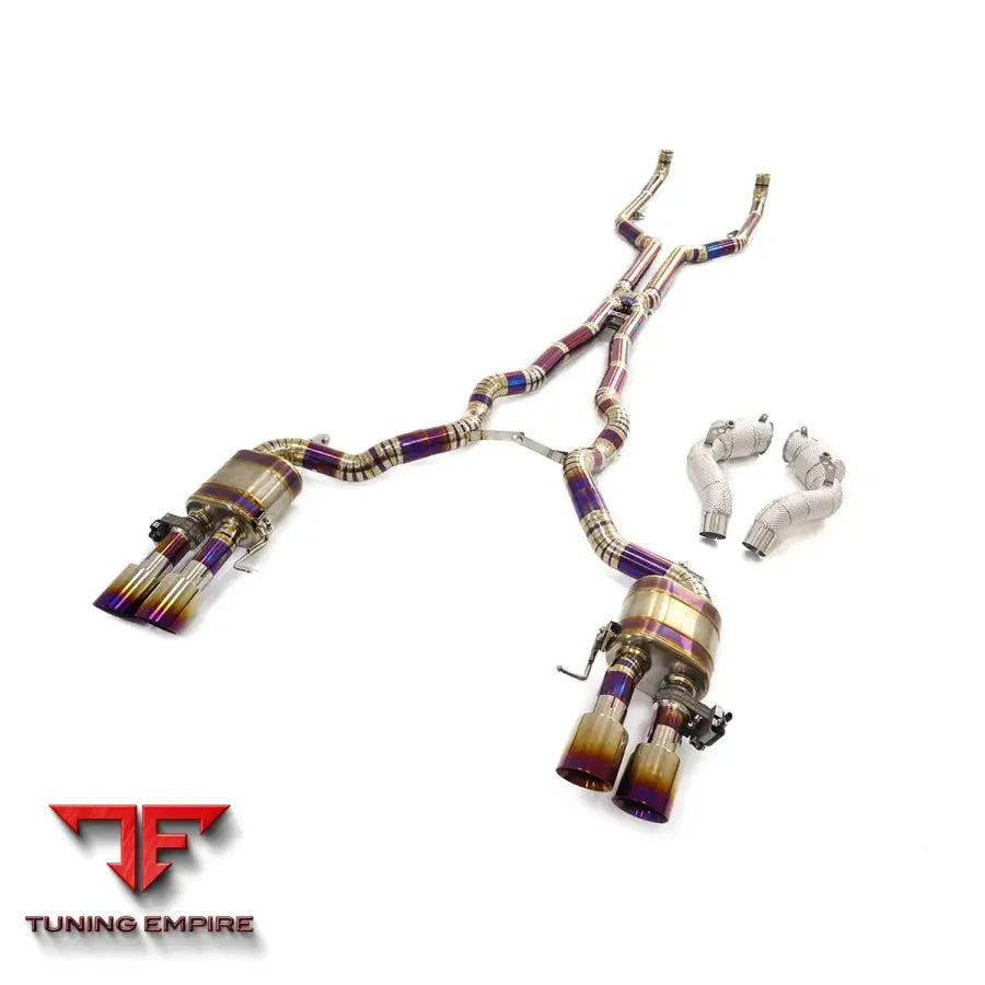 BMW M6 F10 F06 4.4L S63 TITANIUM CATBACK RAZOR EXHAUST DOWNPIPES