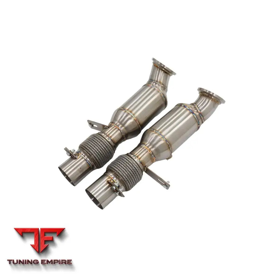 BMW M760I G11 G12 6.6T STAINLESS STEEL RAZOR EXHAUST DOWNPIPE WITH HEAT SHIELD