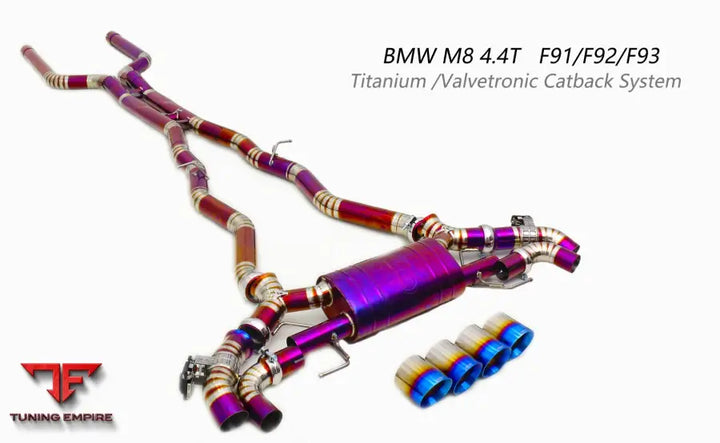 Bmw M8 4.4T Titanium Valvetronic Exhaust System