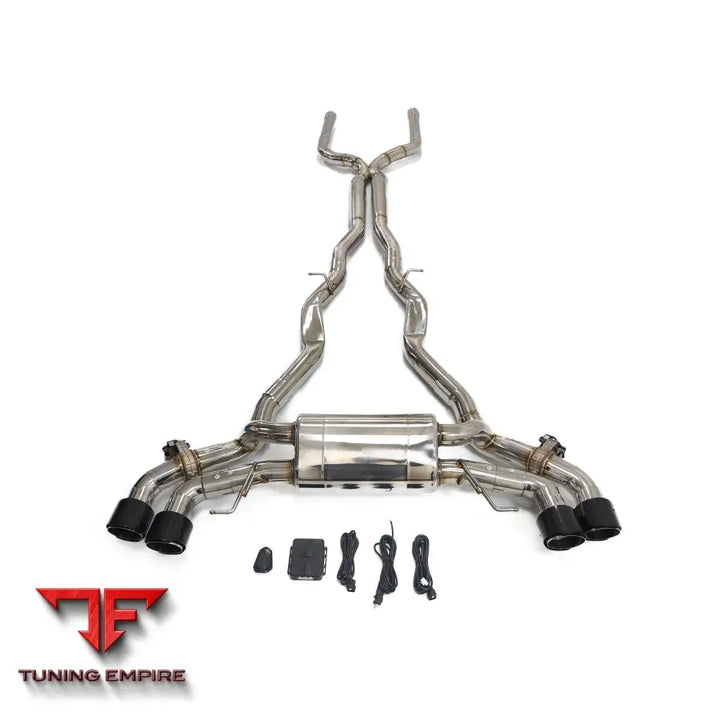 BMW M8 F91 F92 4.4T STAINLESS STEEL CATBACK RAZOR EXHAUST WITH MUFFLER VALVE