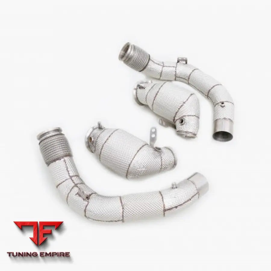 Bmw M8 F91/F92/F93 4.4T All Ss304 Cat Downpipe With Heat Shield Exhaust System