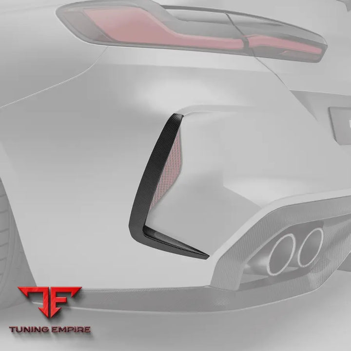 BMW M8 F93 CARBON FIBER REAR BUMPER CANARDS