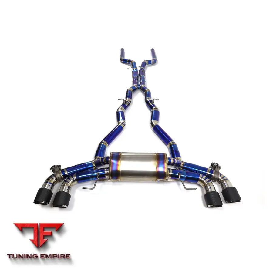 BMW M8 F9X 4.4T S63 V8 TITANIUM CATBACK RAZOR EXHAUST WITH MUFFLER VALVE