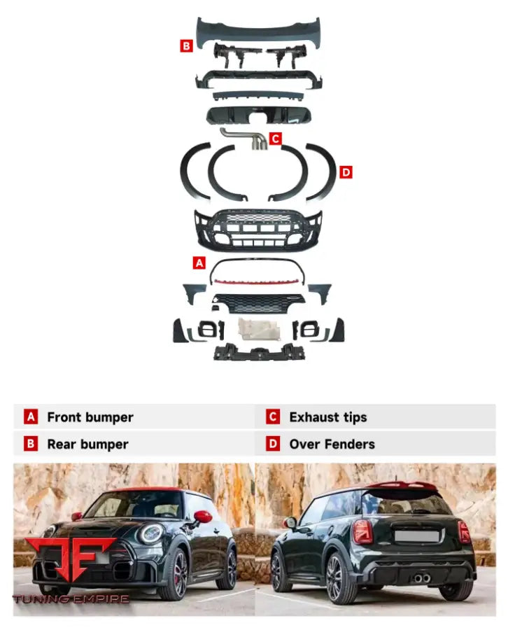 BMW MINI COOPER F56/57(2D) OLD TO NEW 21Y JCW BODY KIT 2014-2020Y