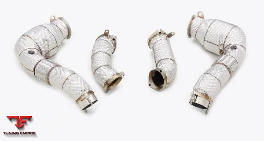 Bmw S68 F9X M5 All Ss304 Cat Downpipe With Heat Shield Exhaust System