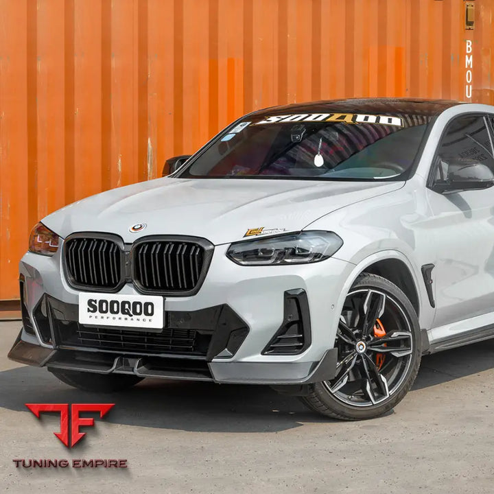 BMW X3 G01 X4 G02 LCI FRONT LIP IN PREPREG CARBON FIBRE (V2) - Carbon Fibre Parts
