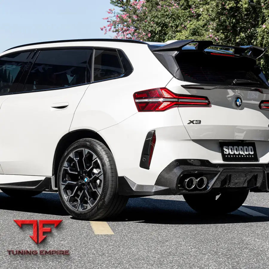 BMW X3 G45 REAR BUMPER INSERTS IN PREPREG CARBON FIBRE - Carbon Fibre Parts