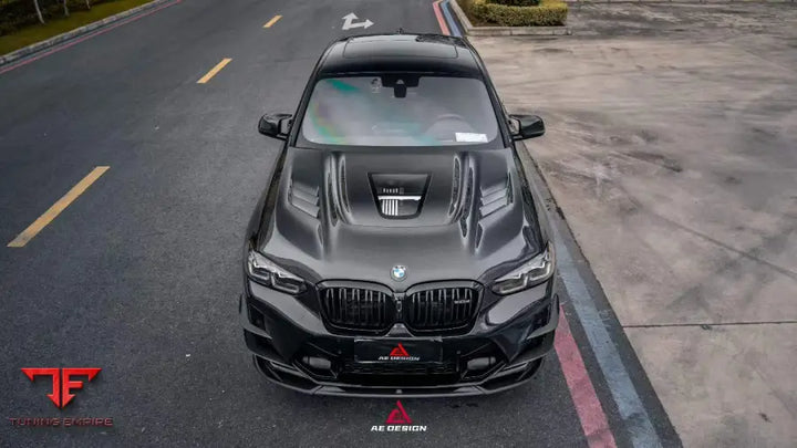 BMW X3 X3M/C F97 G01 & X4 X4M/C F98 G02 ART VENTED TRANSPARENT GLASS V2 HOOD - Hood