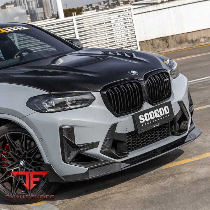 BMW X3M F97 LCI FRONT LIP IN PREPREG CARBON FIBRE (V2) - Carbon Fibre Parts