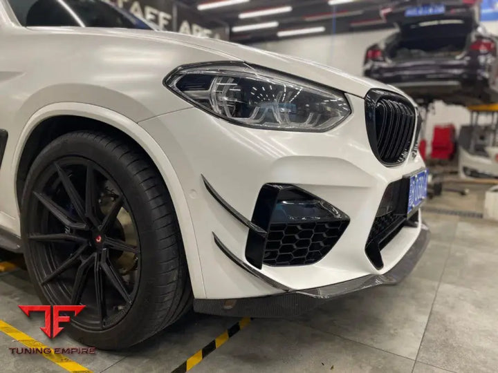 BMW X3M X3MC F97 PRE-LCI & X4M X4MC F98 PRE-LCI 2019-2021 AE V2 FRONT CANARDS - Body Trim