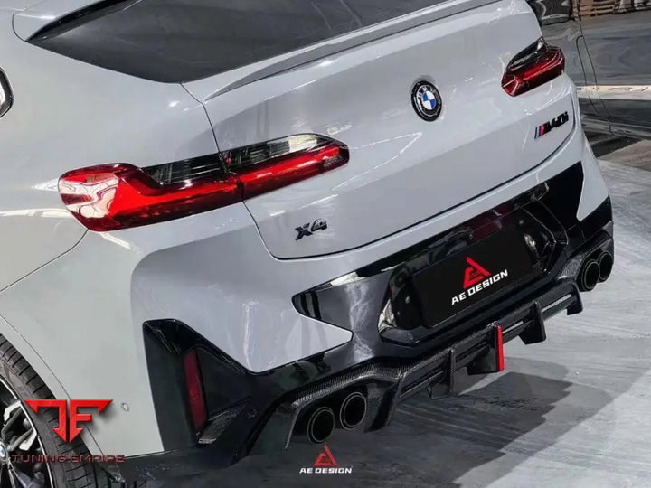 BMW X4 G02 LCI AE rear diffuser and canards