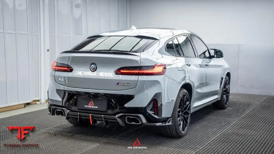 BMW X4 G02 LCI AE rear diffuser and canards