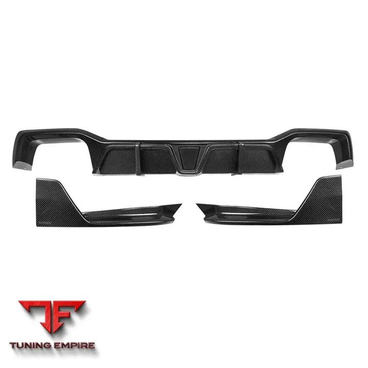 BMW X4M F98 FACELIFT REAR DIFFUSER W/BRAKE LIGHT IN PREPREG CARBON FIBRE - Carbon Fibre Parts
