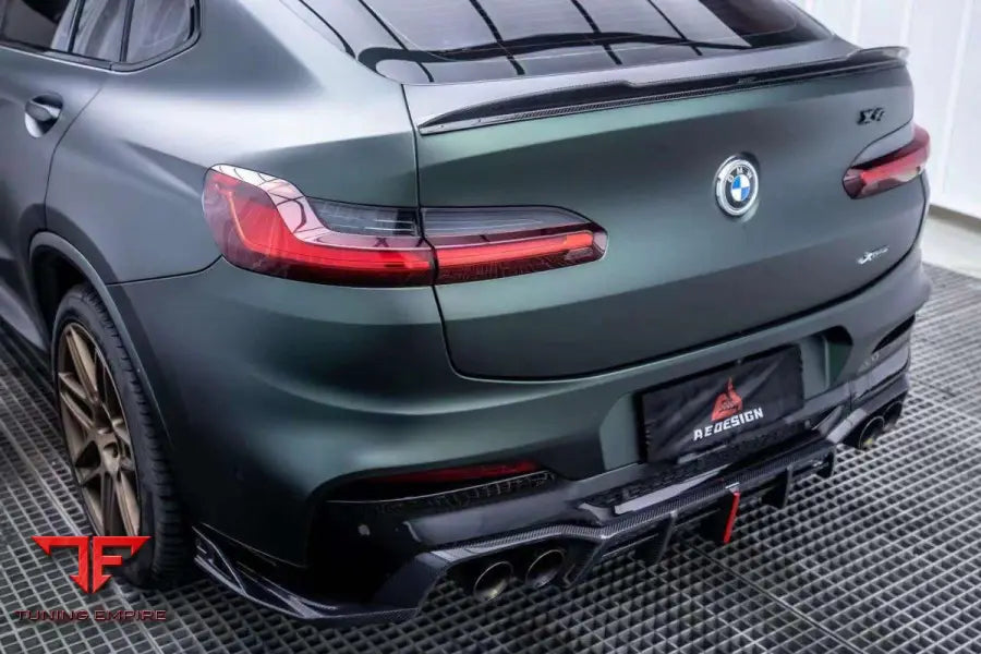 BMW X4M X4MC F98 2019-ON AE DESIGN REAR DIFFUSER V2 - Rear Diffuser