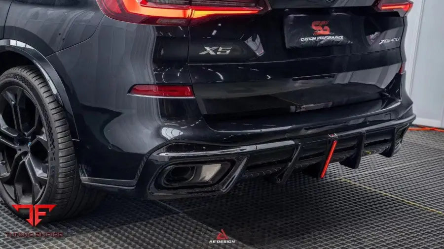 BMW X5 G05 M60I M50I X/S DRIVE 40I 2019-ON ABS AE REAR DIFFUSER - Rear Diffuser
