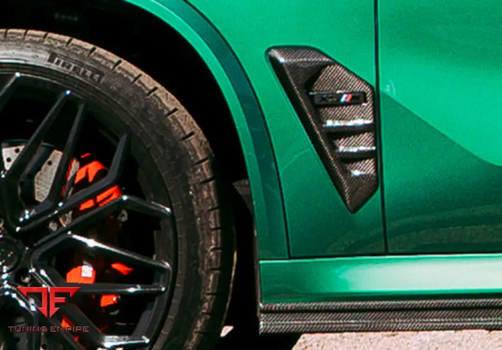 BMW X5 M carbon fender vent detail