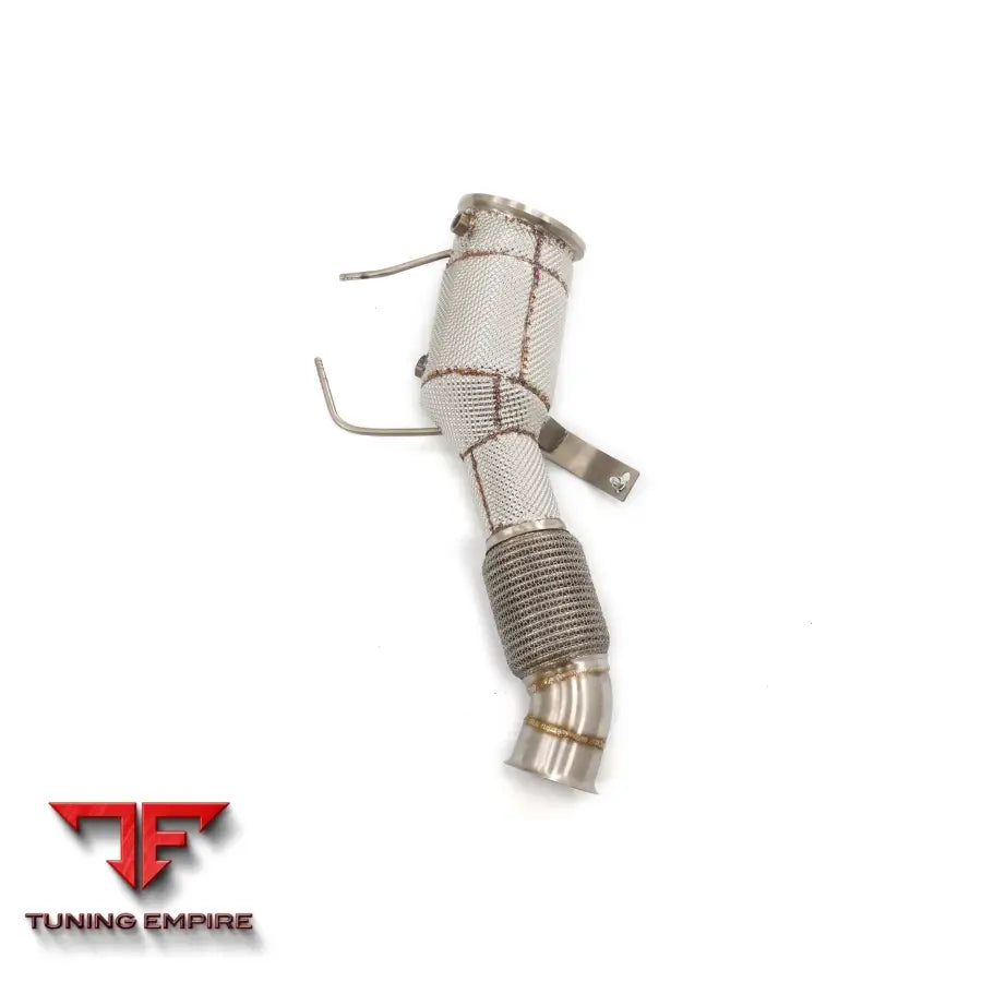 BMW X5/X6 G05 G06 3.0T STAINLESS STEEL RAZOR EXHAUST DOWNPIPE WITH HEAT SHIELD