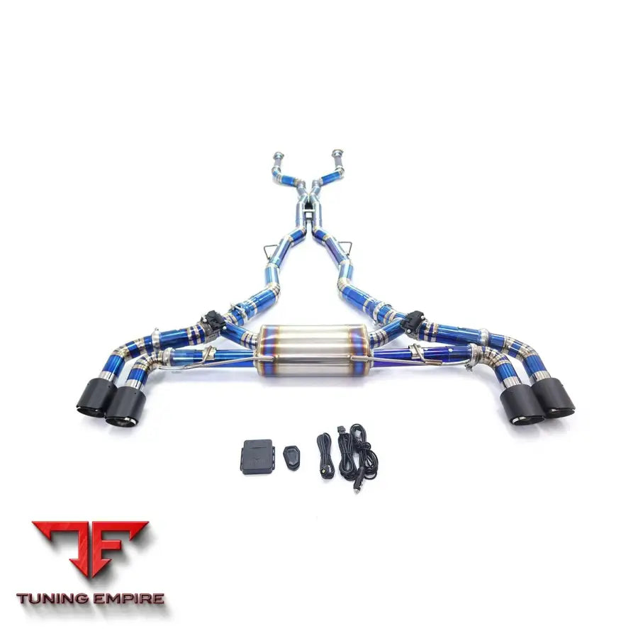 BMW X5/X6 M60i 4.4T TITANIUM CATBACK RAZOR EXHAUST WITH MUFFLER VALVE