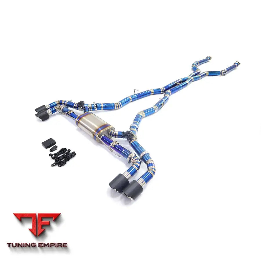 BMW X5/X6 M60i 4.4T TITANIUM CATBACK RAZOR EXHAUST WITH VALVE