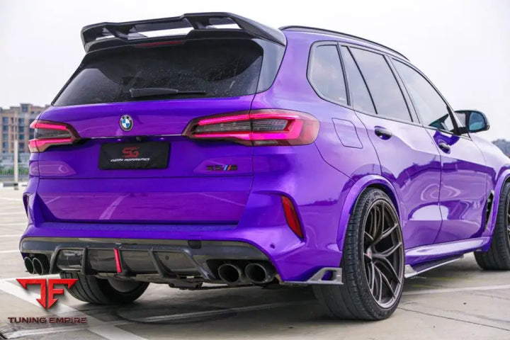 BMW X5M/C X6M/C F95 F96 AE REAR DIFFUSER & CANARDS - Rear Diffuser