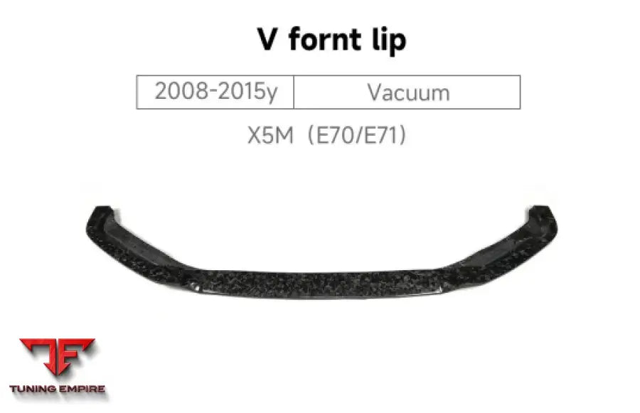BMW X5M (E70/E71) V FRONT LIP 2008-2015y