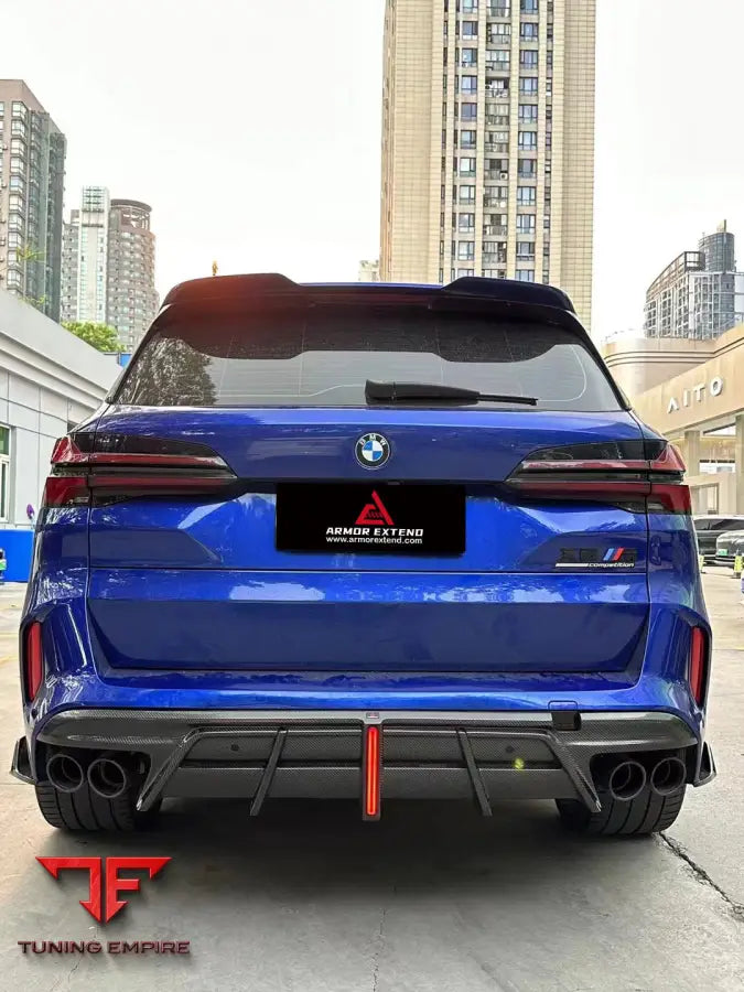 BMW X5M X5MC F95 & X6M X6MC F96 2020-ON AE V2 REAR DIFFUSER & CANARDS - Rear Diffuser