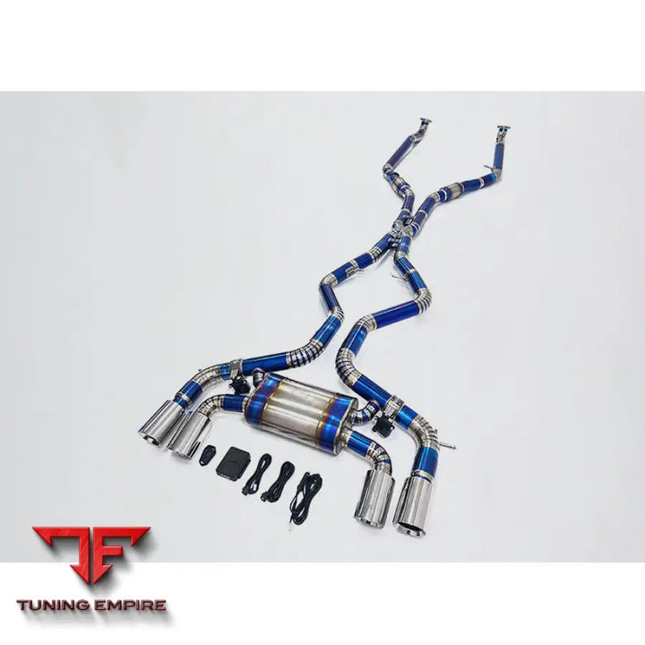 BMW X5M X6M E70 E71 4.4T S63 V8 TITANIUM CATBACK RAZOR EXHAUST WITH MUFFLER VALVE