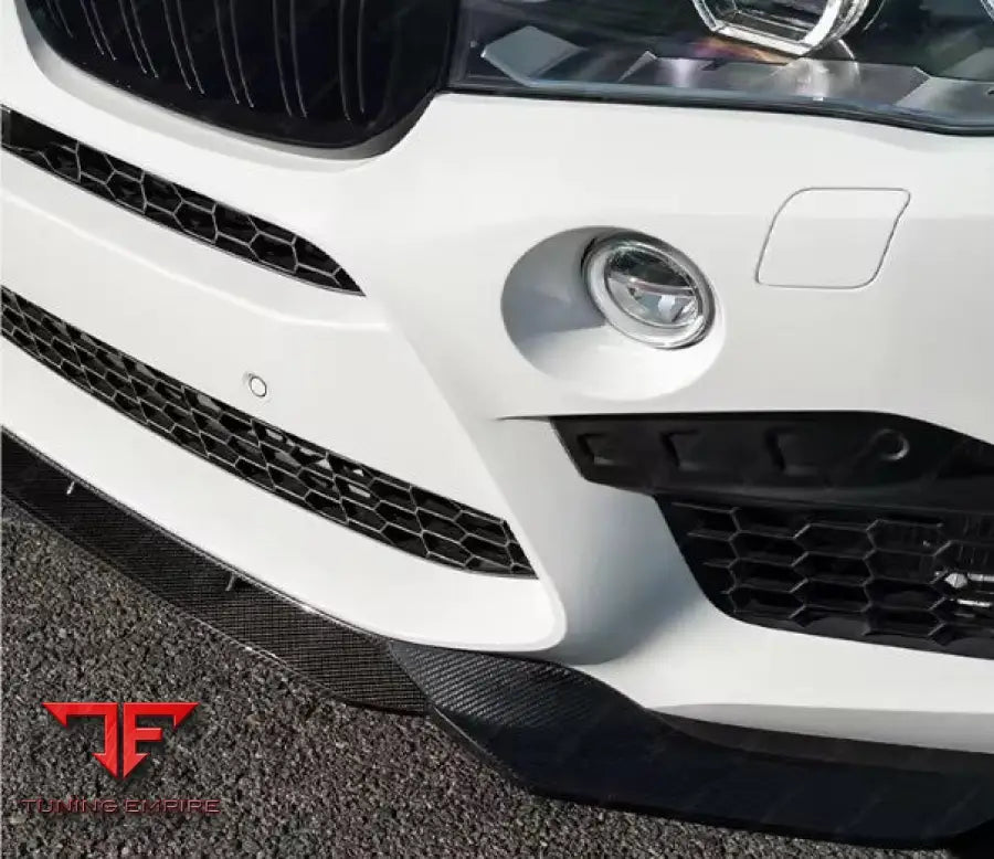 BMW X5M/X6M F85 F86 CARBON FIBER FRONT BUMPER LIP 2014-2017Y